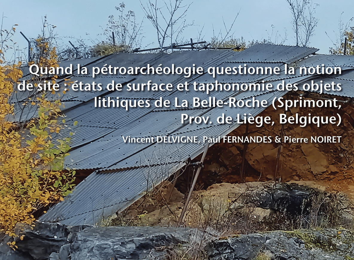 Image illustrant : Quand la pétroarchéologie questionne la notion de site:états de surface et taphonomie des objets lithiques de la Belle-Roche