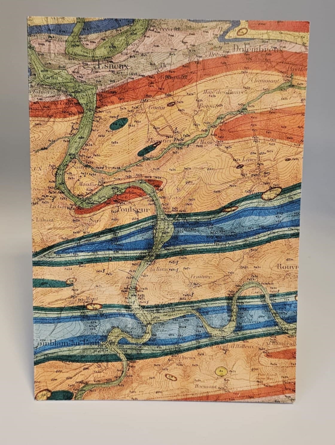 Image illustrant : Carnet A5 Carte Géologique – 4,50€